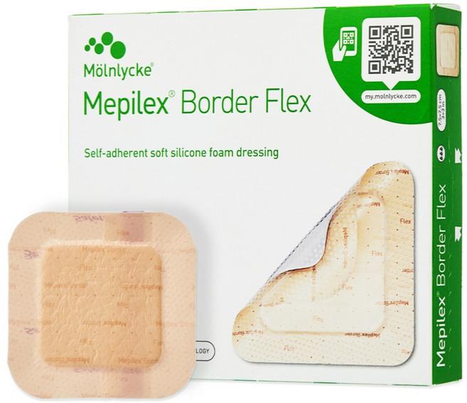 메피렉스 보더 플렉스 실리콘 폼 드레싱 5p, 1개