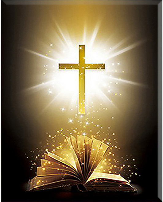 히여 DIY 보석 십자수 캔버스형 40 x 50 cm, 25. 믿음의 성경 KS-501, 1세트