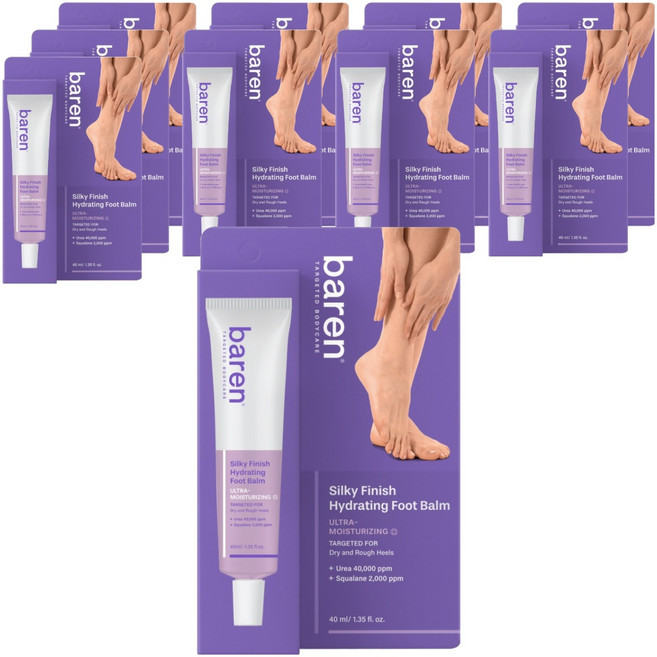 바렌 실키 피니시 하이드레이팅 발크림, 40ml, 10개