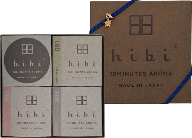 hibi 薰香火柴禮盒組, 情人節, 香氛火柴 + 專用燃燒墊, 3盒
