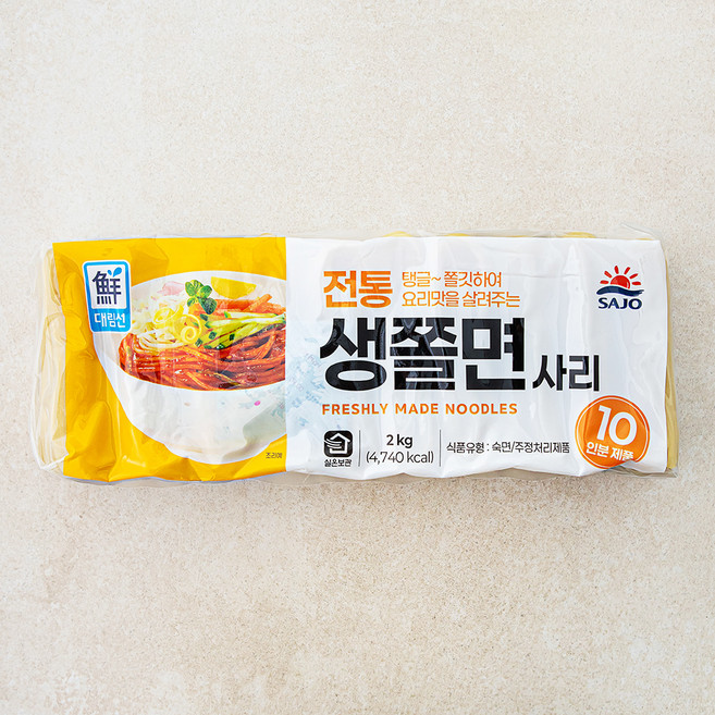 대림선 생쫄면 면사리, 2kg, 1개