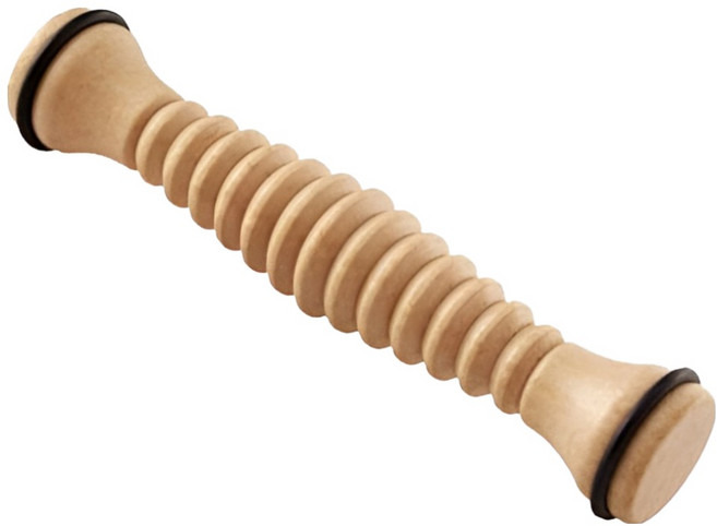 엘리오하우스 발 마사지 지압 롤러, 우드, 1개