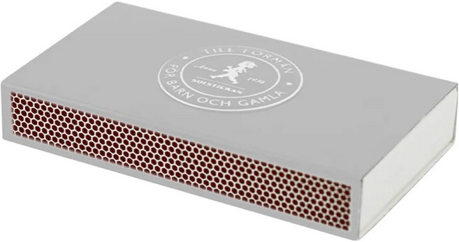 SOLSTICKAN 火柴盒, 灰色, 1盒