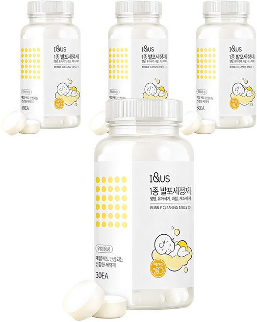 아이앤어스 1종 발포세정제 30p, 120g, 4개