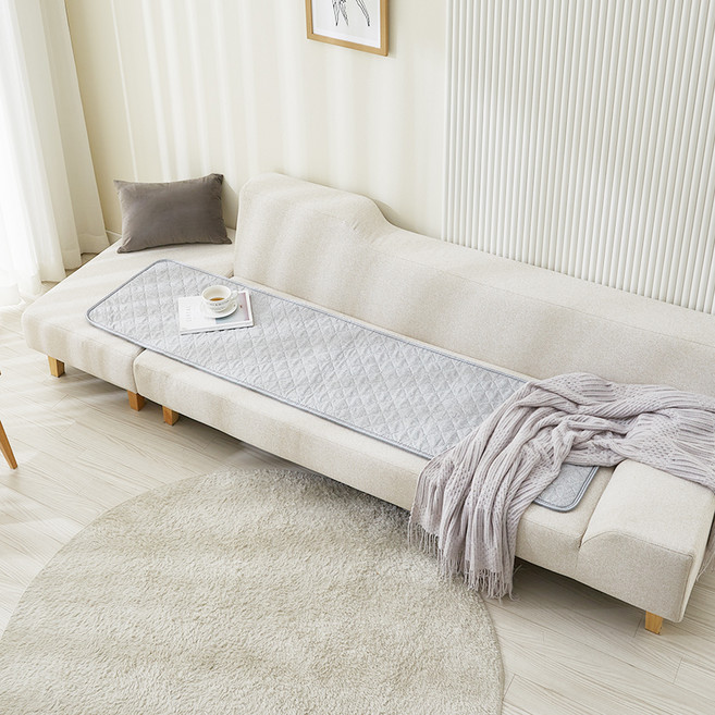 눕자 카본 탄소 전기방석 HN, 라이트그레이, 4인용(50 x 180 cm)