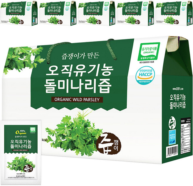 즙쟁이 오직 유기농 돌미나리즙, 80ml, 180개