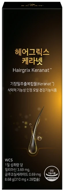 뉴트리코어 헤어그릭스 케라넷 8.68g, 28정, 1개 - 쿠팡