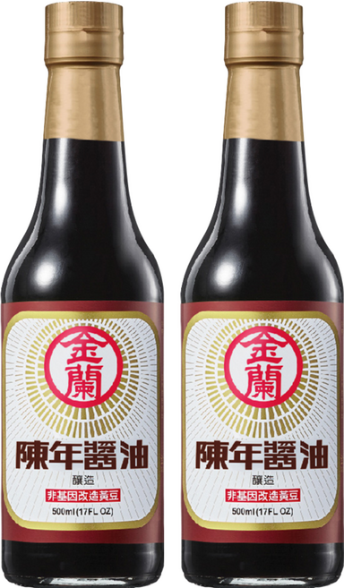 KIMLAN 金蘭 陳年醬油, 500ml, 2瓶