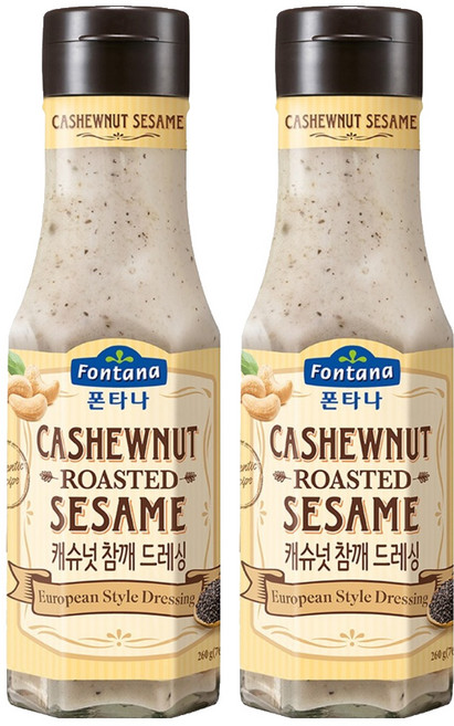 폰타나 캐슈넛 참깨 드레싱, 260g, 2개