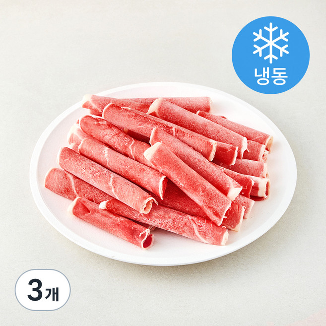 호주산 앞다리 불고기 샤브용 (냉동), 500g, 3개