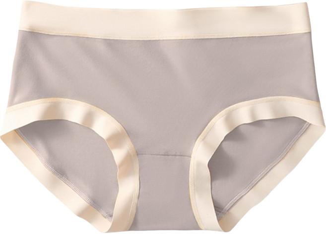 莫代爾裸感舒適中腰內褲3件組, 顏色隨機