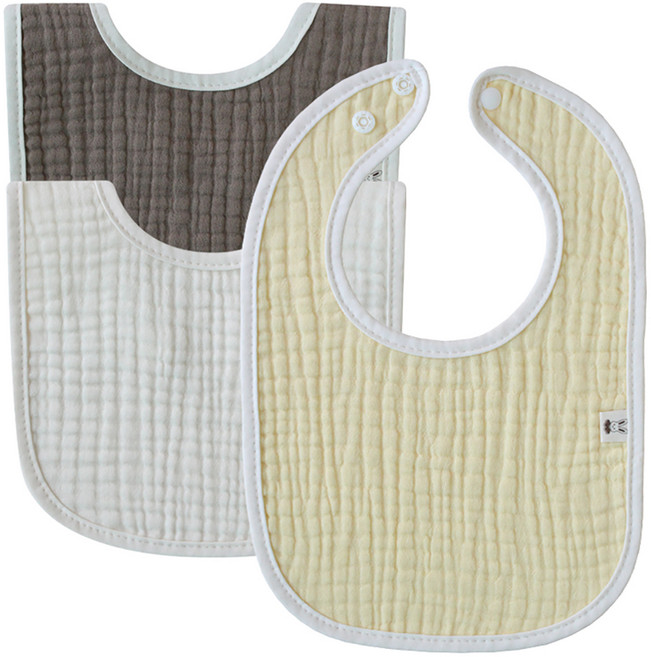 바니블라썸 거즈 토끼 턱받이 3종 세트