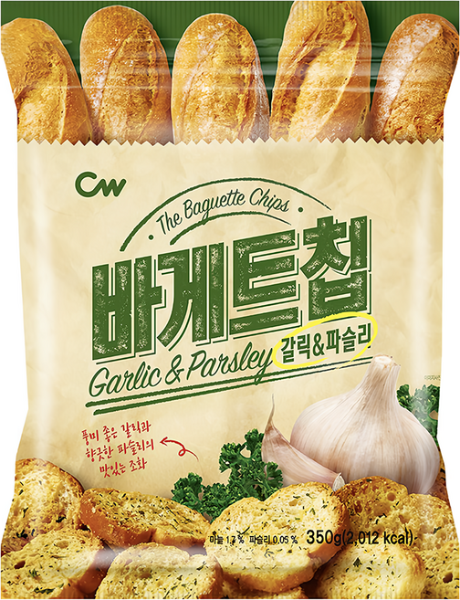 CW 大蒜麵包餅乾 蒜香巴西里口味, 350g, 1包