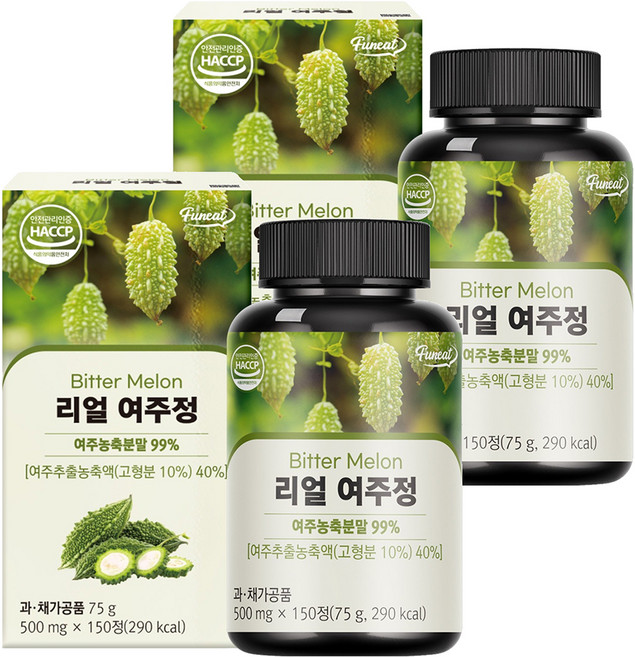 퍼니트 리얼 여주정, 150정, 75g, 2개