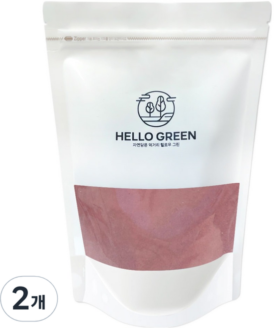 헬로우그린 청정지역 제주 레드비트 분말 가루 팩, 300g, 2개