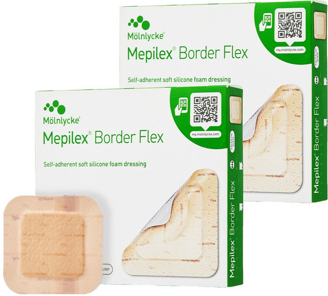 메필렉스 보더 플렉스 실리콘 폼 드레싱 5p, 2개