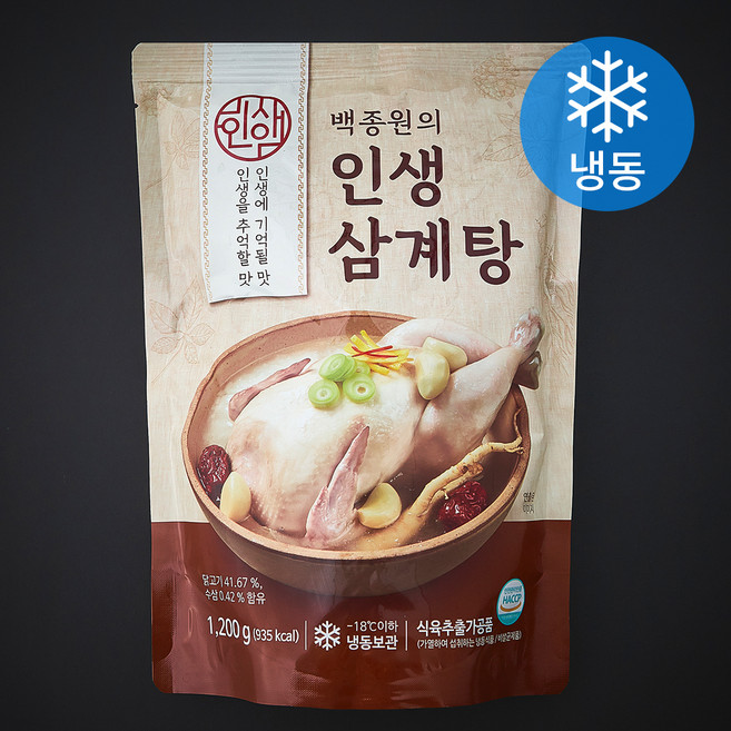 백종원 인생 삼계탕 (냉동), 1.2kg, 1개