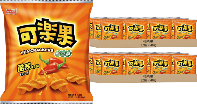 可樂果 酷辣口味, 48g, 24包