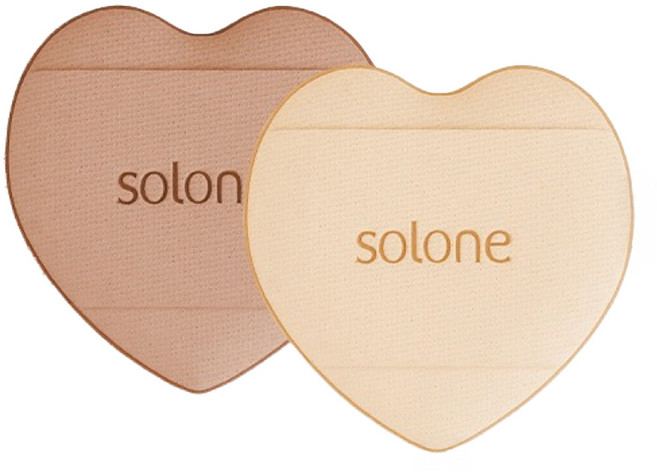 Solone 台灣公司貨 心動慕斯氣墊手指撲, 膚色, 2個