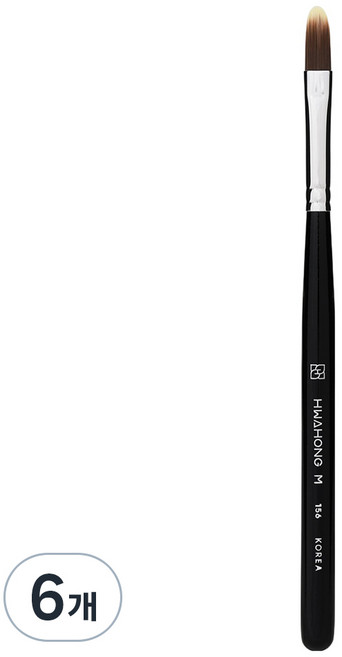 화홍엠 156 컨실러 브러쉬, 혼합색상, 6개