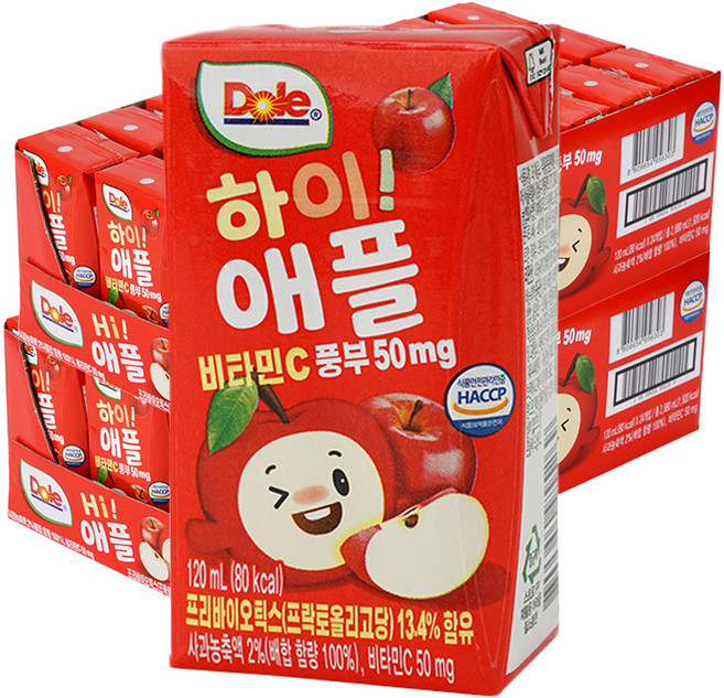 돌 하이 애플 주스, 120ml, 48개