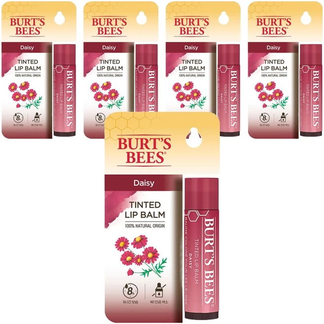 버츠비 틴티드 립 밤, 데이지, 4.25g, 5개 - 쿠팡