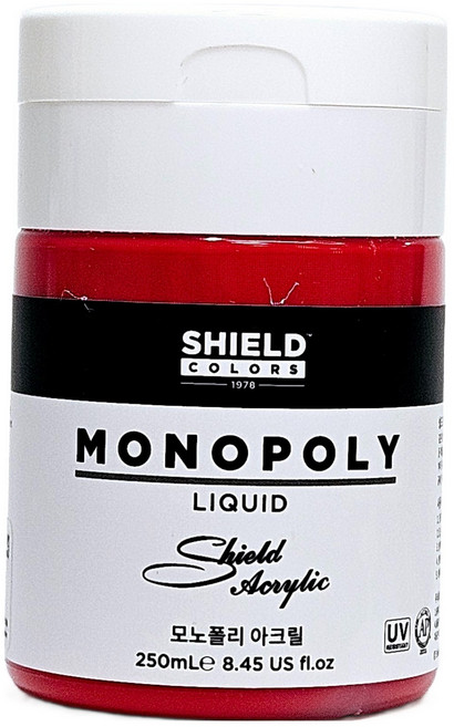 쉴드 모노폴리 아크릴물감 616 Chinese Red, 250ml, 1색, 기본제품구매
