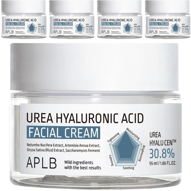 APLB 우레아 히알루론산 페이셜 크림, 55ml, 5개 - 쿠팡