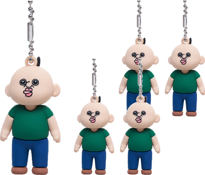 피노키오 빵빵이의일상 피규어 키링 랜덤발송, 5개