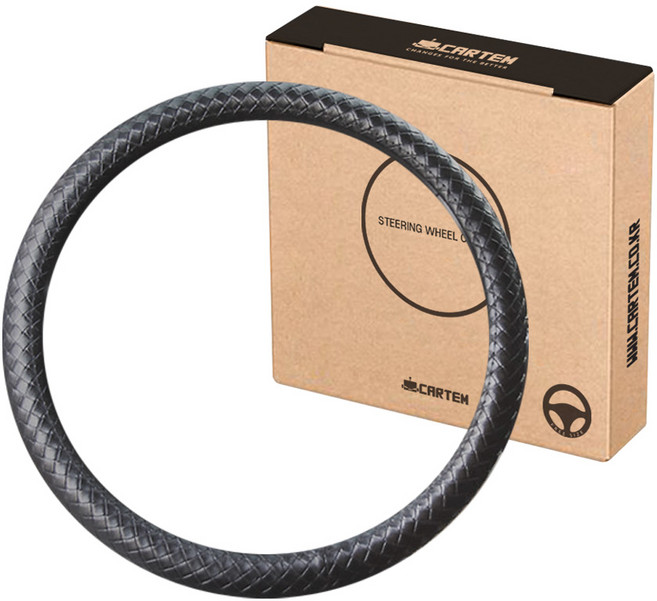 카템 보테가죽 꽈배기 핸들커버, 블랙