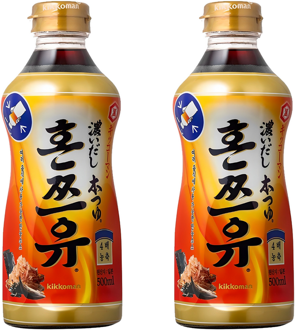 기꼬만 코이다시 혼쯔유소스, 500ml, 2개