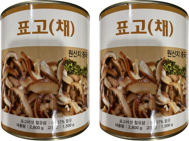 청은 표고버섯 채, 2개, 2.8kg
