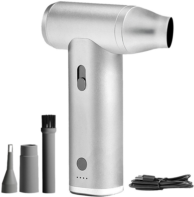 메이튼 차량용 무선 초강력 터보 에어건 노바M, MT91512, 실버