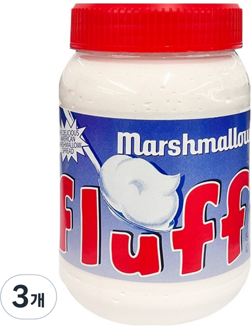 마시멜로우플러프 스프레드 오리지널, 3개, 213g