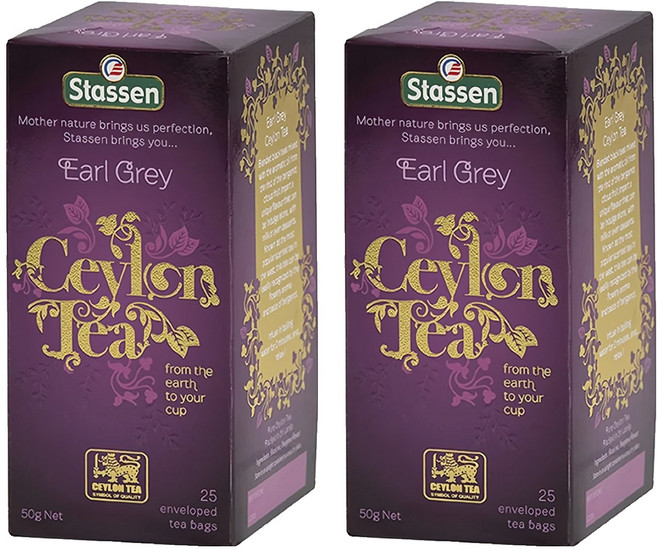 Stassen 司迪生 皇家伯爵茶 錫蘭紅茶 佛手柑香, 2g, 25包, 2盒