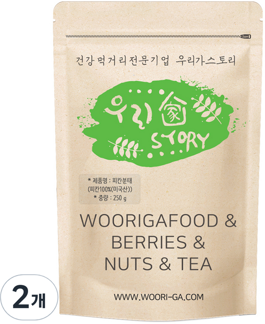 우리가스토리 피칸 분태, 250g, 2개