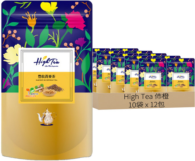 High Tea 伂橙 豐收蕎麥茶, 6g, 12包, 10袋