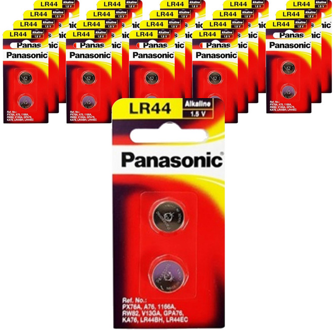 Panasonic 鹼性鈕扣電池, 2入, 20個