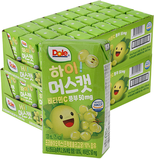 Dole 都樂 果汁, 麝香葡萄口味, 120ml, 48入