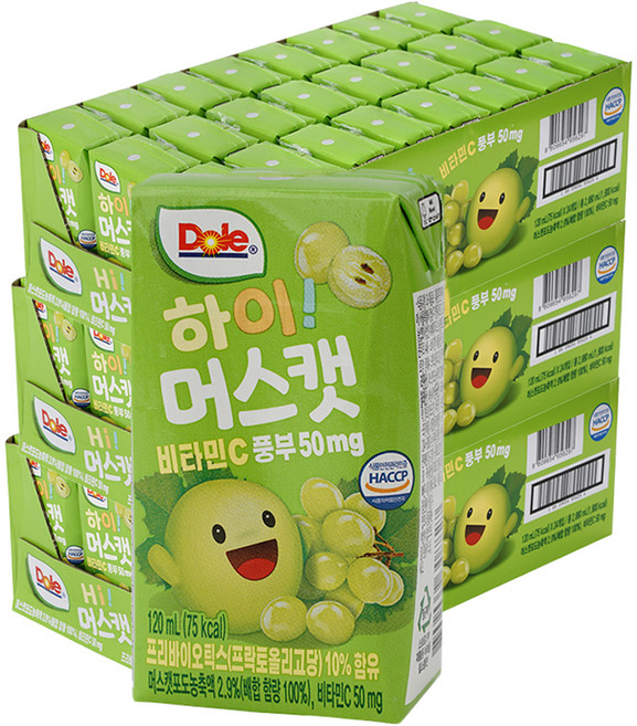 돌 하이 머스캣 주스, 120ml, 72개