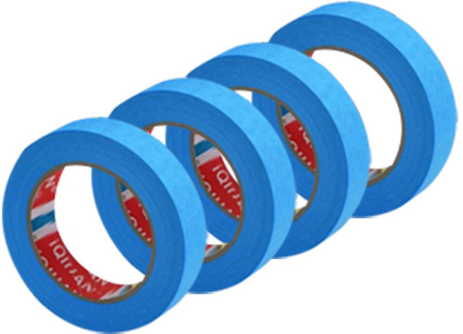 iQIHAN 칼라 마스킹 테이프 파랑 20 mm x 20 m, 4개