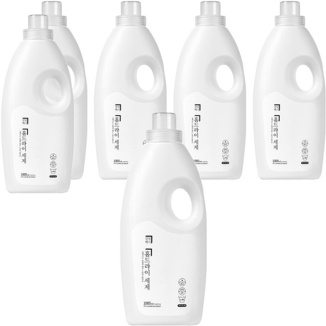 살림백서 홈드라이 세제, 1L, 6개