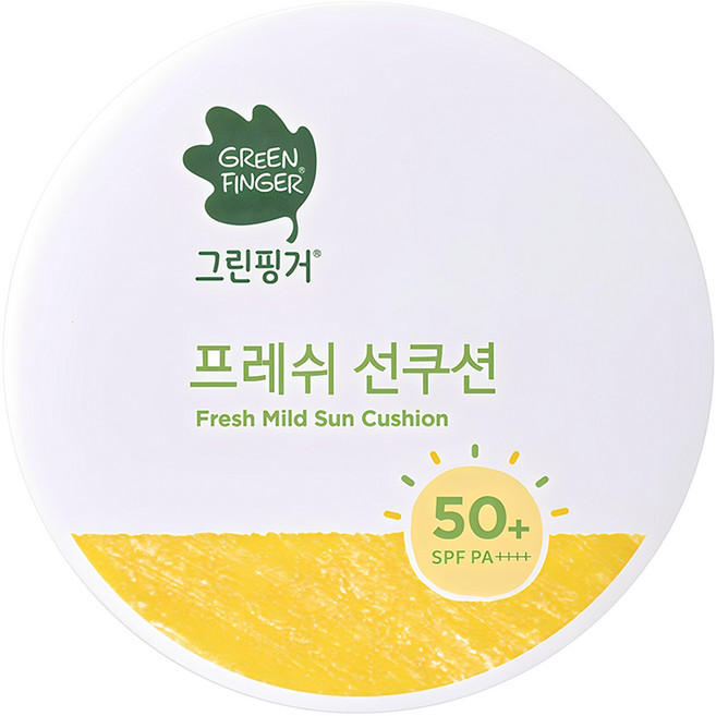그린핑거 프레쉬 마일드 유아 선쿠션 SPF50+ PA++++, 12g, 1개