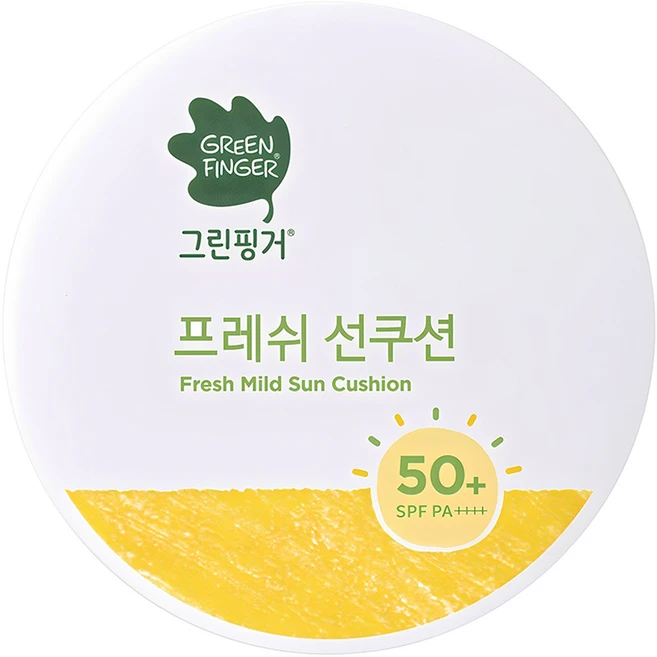 그린핑거 프레쉬 마일드 유아 선쿠션 SPF50+ PA++++, 12g, 1개 - 쿠팡