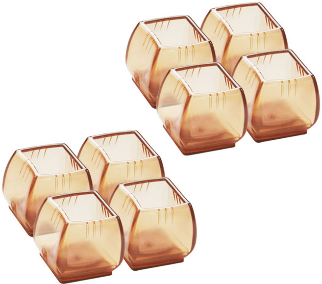 엘트리 투명 의자발캡 사각, 2세트