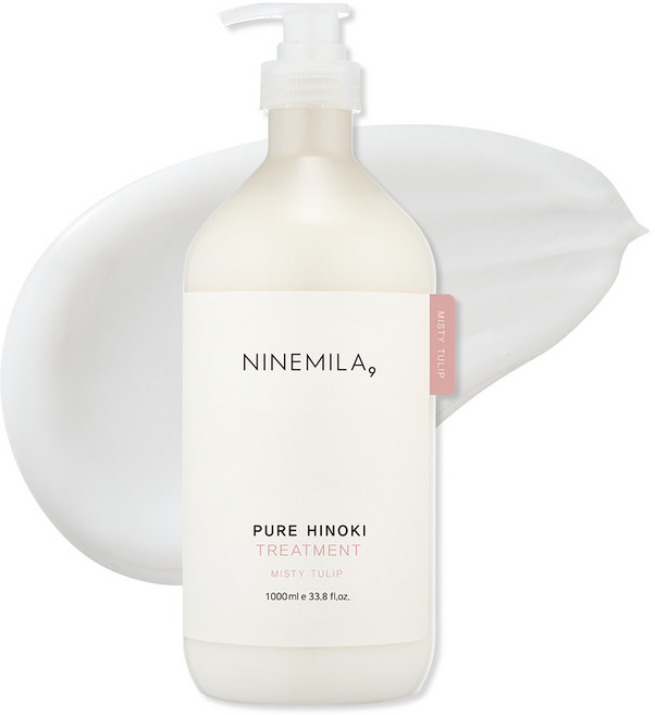 나인밀라 퓨어 히노끼 트리트먼트 미스티 튤립, 1개, 1L