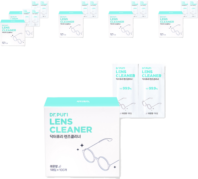 닥터퓨리 렌즈클리너 레몬향 100매, 6세트