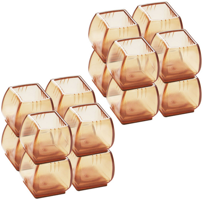 엘트리 투명 의자발캡 사각, 16개