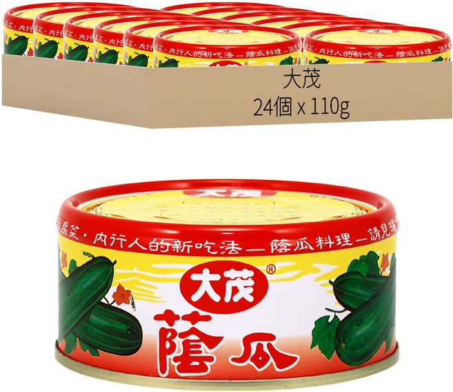 大茂 蔭瓜, 110g, 24罐