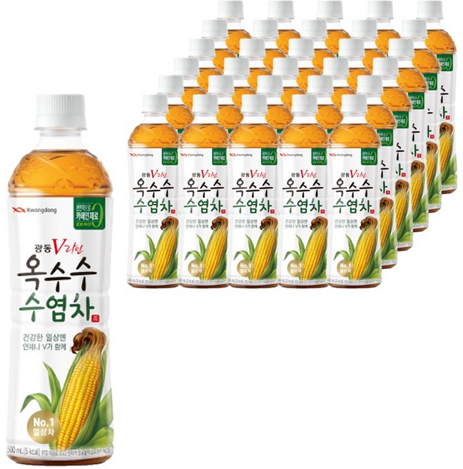 광동 V라인 옥수수수염차, 500ml, 40개